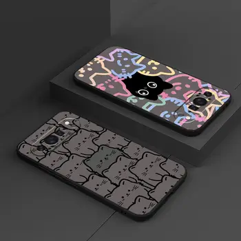 Pixel 8 Pro: Hülle Funda Handyhülle Cartoon Niedliche Katze