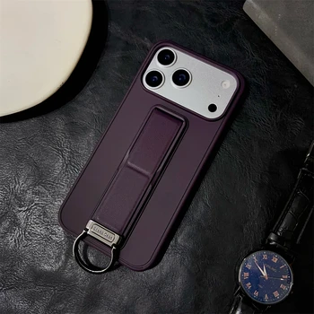 iPhone 14 Plus: Metallring-Handgelenkschlaufenhalterung, Handyhülle, Luftständer, Ständer, Silikon-Schutzhülle
