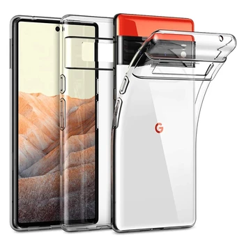 Pixel 8: Klare Handyhülle Ultra Slim Thin Soft Transparent TPU Silikon Rückseite