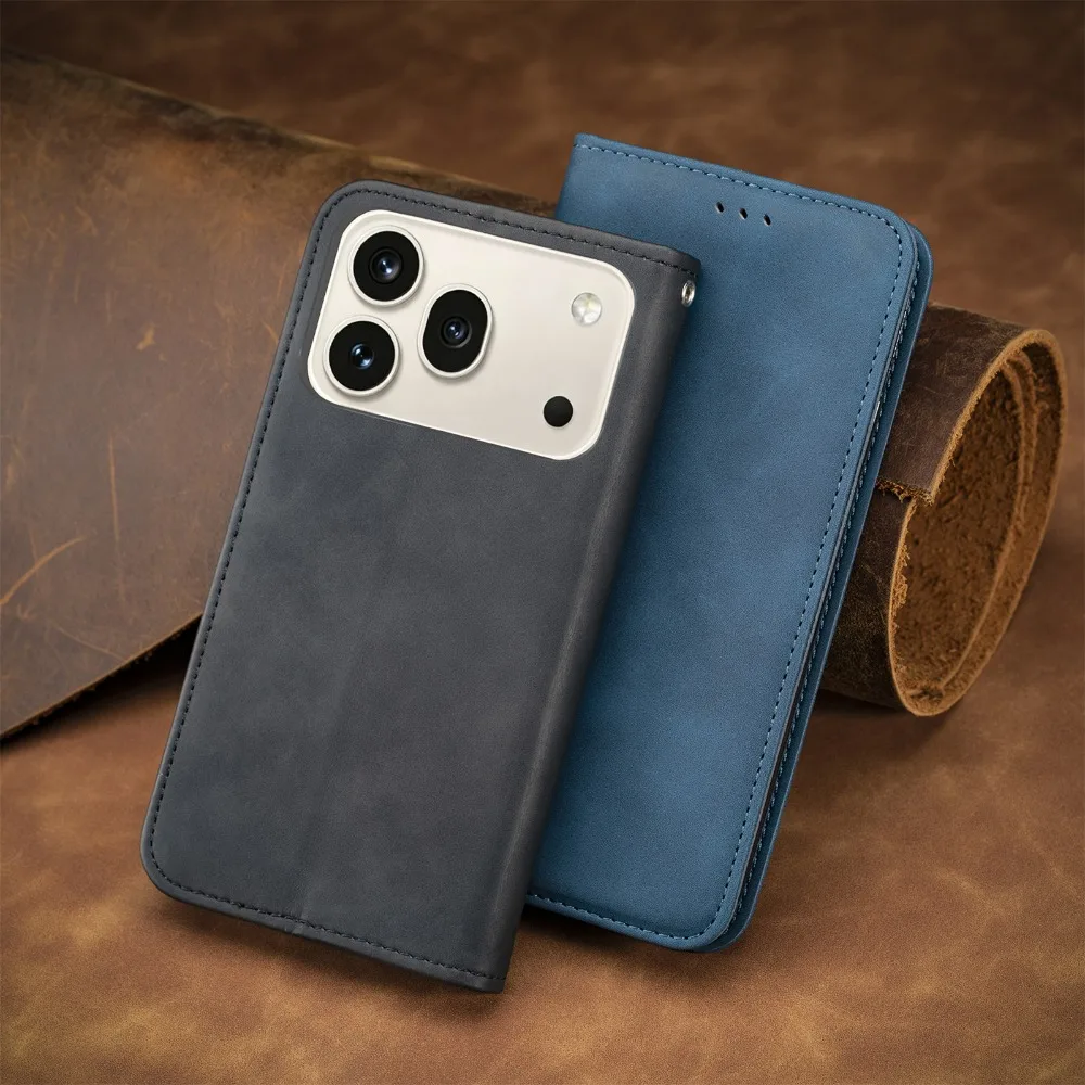 Premium Flip-Hülle Luxus-Leder 360° Schutz Buchhülle Handyhülle Smart Magnet Capa – Bild 2