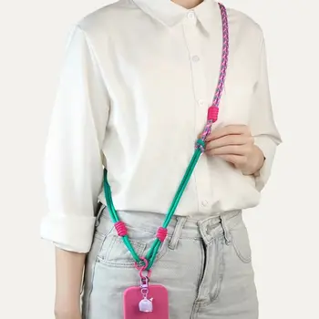 Handy-Lanyards mit Patch, abnehmbare lange Halsbänder, personalisierte Handy-Trageriemen