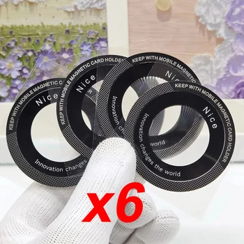 Magsafe Magnetische Metall Ring für Telefon Universal Metall Aufkleber Unterstützung Drahtlose (6 Stück)