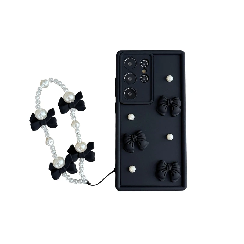 Fliege Perle Kette Seil Telefon Fall Rand Ultra Plus M36 5G Abdeckung – Bild 6