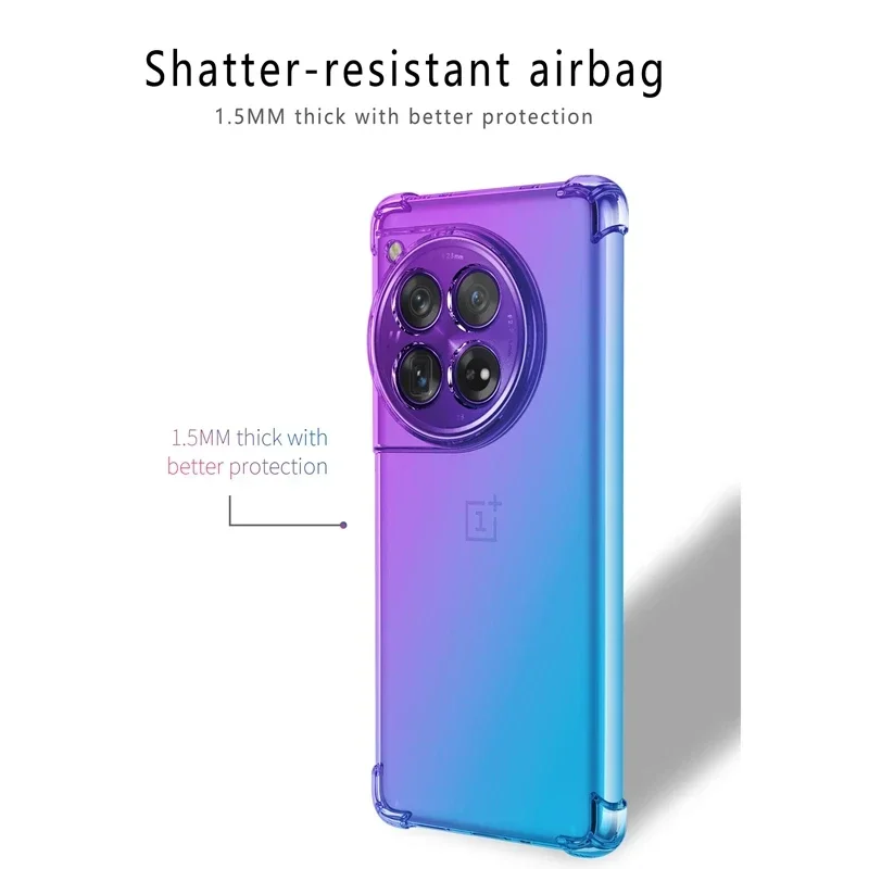 Gradient TPU Fall Abdeckung Stoßfest Vier Ecken Schutzhülle Fundas Coque Capa – Bild 3