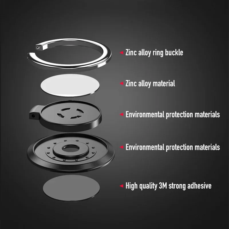 Universal Finger Ring Halter Ständer Handy Luxus Drehbare Telefon Zurück Aufkleber Halter für IPhone Samsung Xiaomi – Bild 4