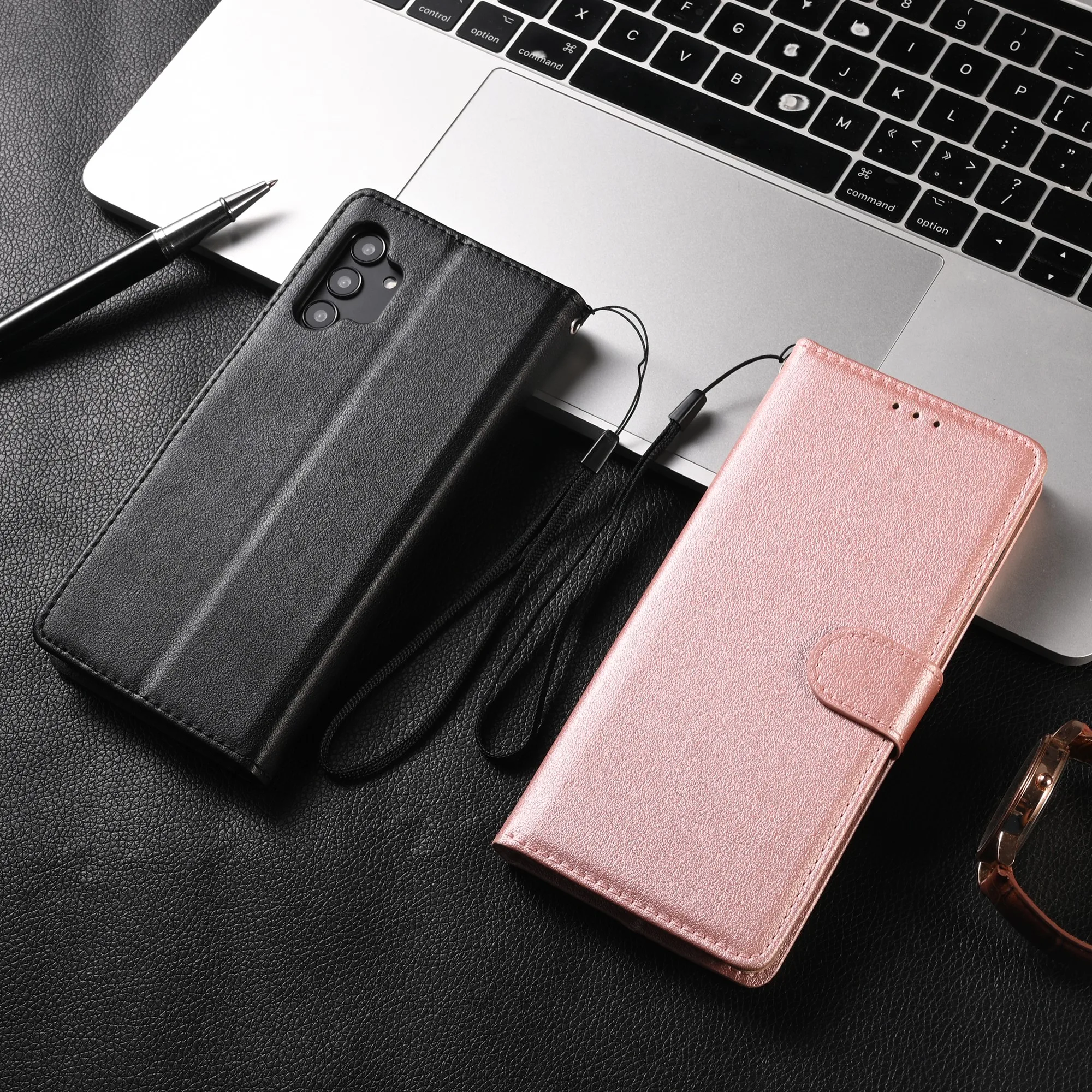 Flip-Wallet-Hülle Coque Funda mit Kartenfächern und Bucheinband – Bild 2