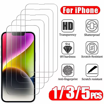 iPhone 17 Pro Max: 1~5 Stück HD Schutz glas Displays chutz folie gehärtetes Glas Glass