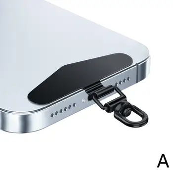 Stahl Telefon Lanyard Dichtung Patch Anti-verloren Anti Fall Handy Seil Karte Metall Clip Strap Hängen Schnur Tab zubehör