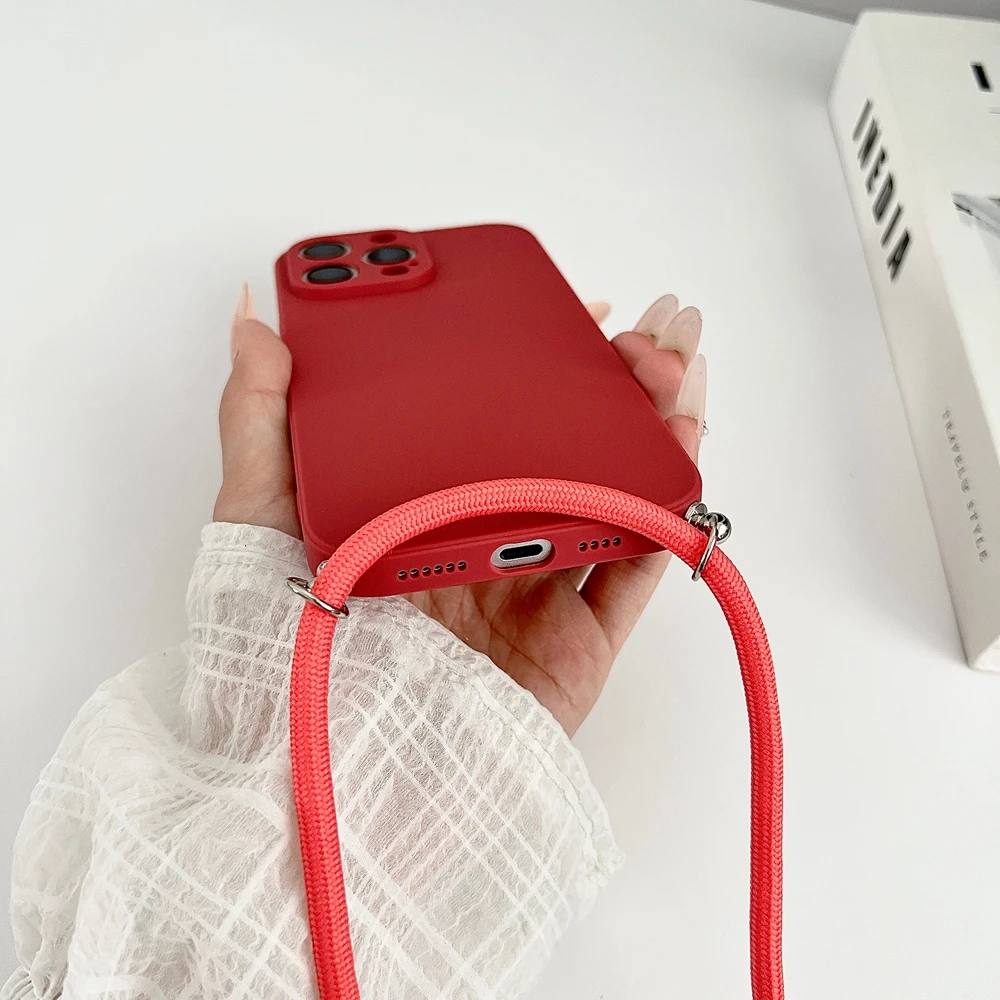 Crossbody-Halsketten-Riemen, weiche Silikonhülle Lanyard-Schnurabdeckung – Bild 6