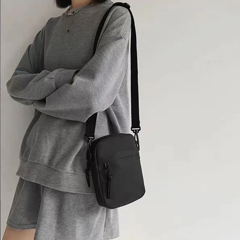 Herren- und Damen-Umhängetaschen, Crossbody-Taschen, einfarbige kleine Umhängetaschen, leichte Handytaschen – Bild 6