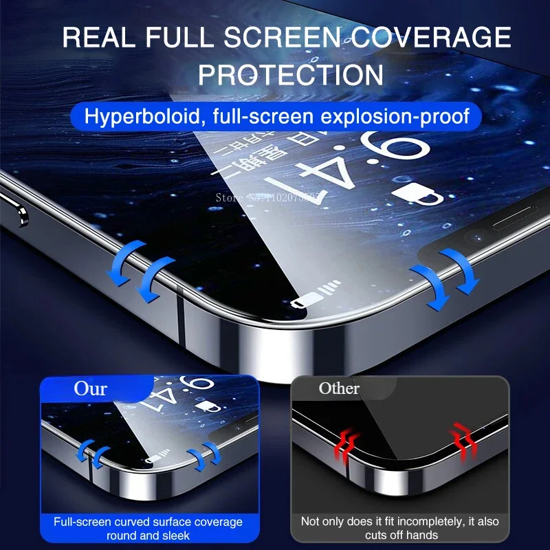 4PCS 9D Volle Abdeckung Gehärtetem Glas Screen Protector – Bild 2