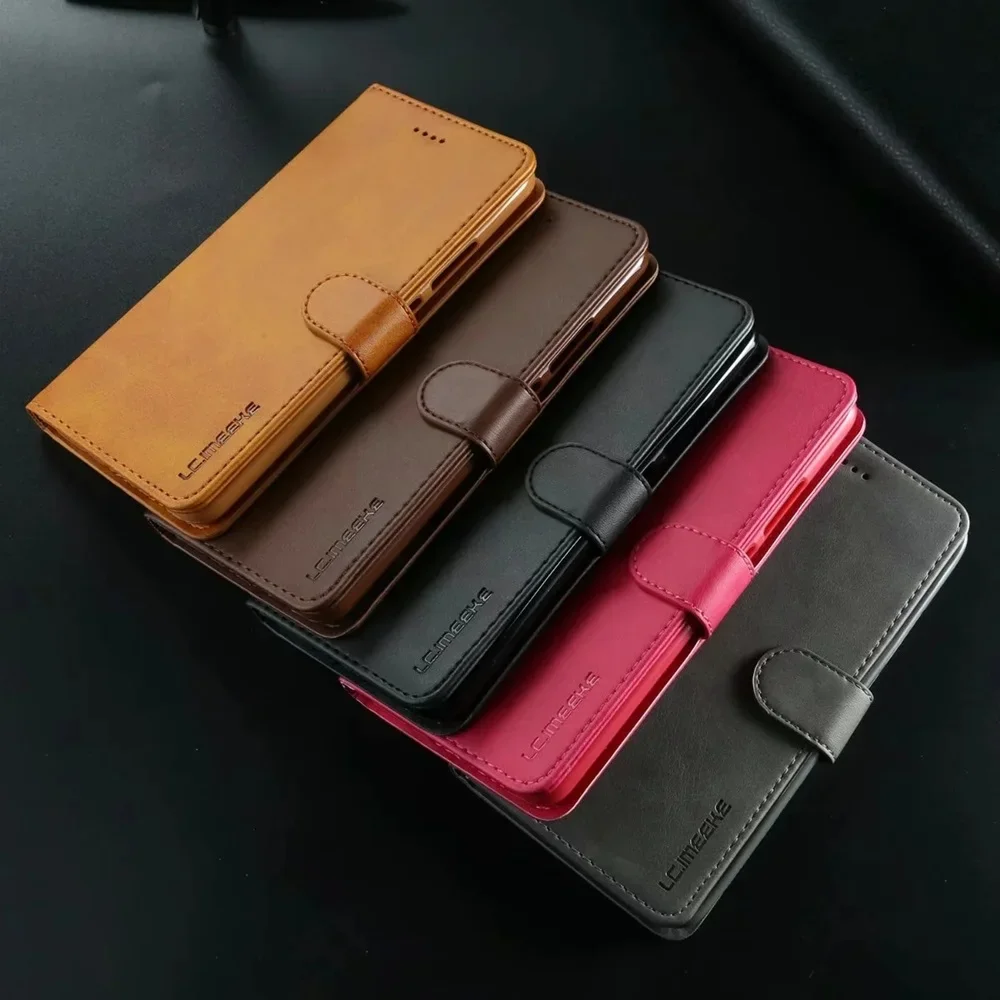 Leder-Brieftaschenhülle Flip Cover – Bild 6
