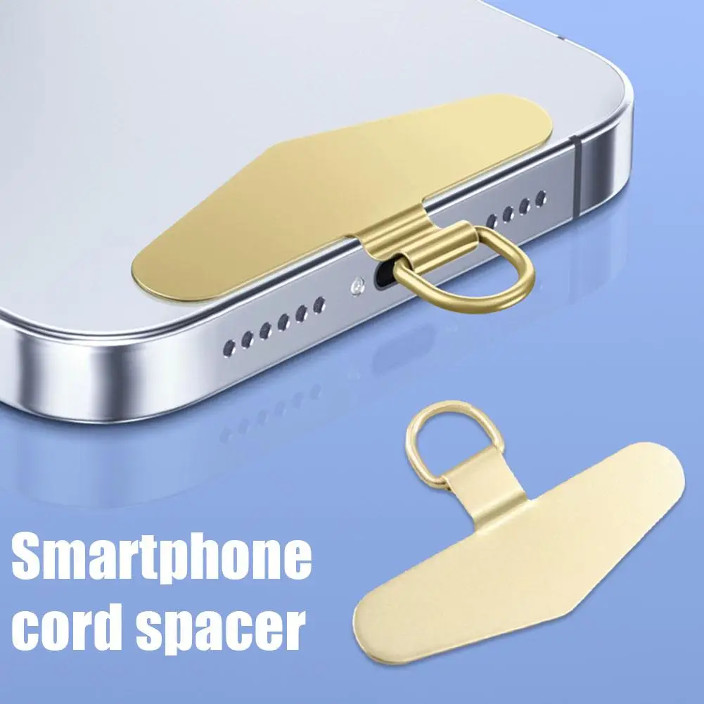 Universelles ultra dünnes Telefon-Lanyard aus Edelstahl mit haltbarer Metall dichtung Patch-Karten-Clip-Riemen hängen – Bild 2