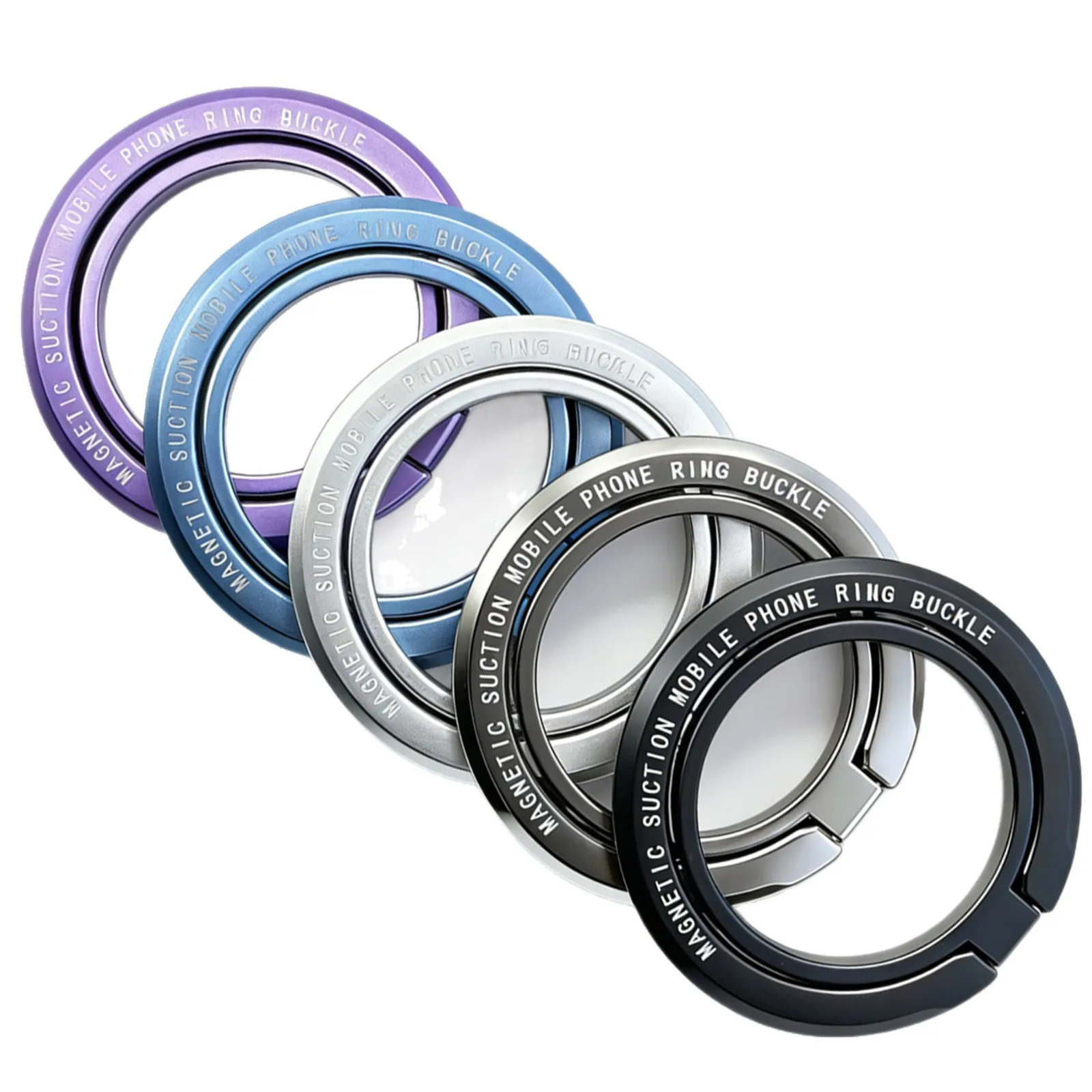 Magnetischer Ring-Handyhalter, abnehmbarer, faltbarer Snap-Grip für Smartphone-Unterstützung, tragbare Handyhalterung – Bild 2