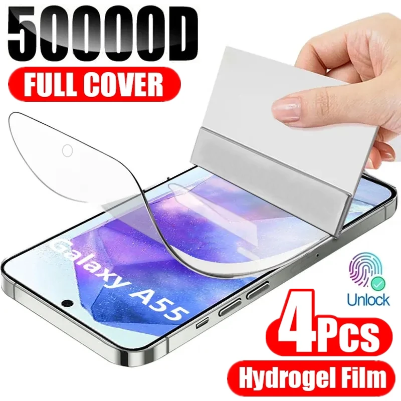 Galaxy A15: 4Pcs Volle Abdeckung Hydrogel Film S Screen Protector