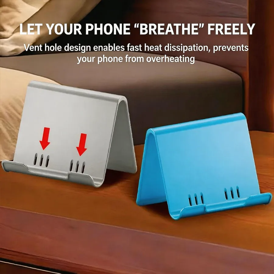 Verstellbarer Telefonhalter, tragbarer, faltbarer Desktop-Telefonständer, universeller Handyhalter für iPhone, Samsung – Bild 6