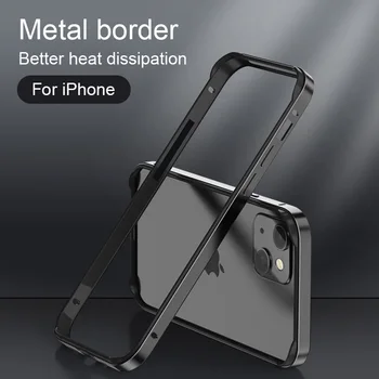 IPhone 14 Pro Max: Hybrid-Silikonrahmen, Aluminium-Metall-Handyhülle, bessere Wärmestoßstange