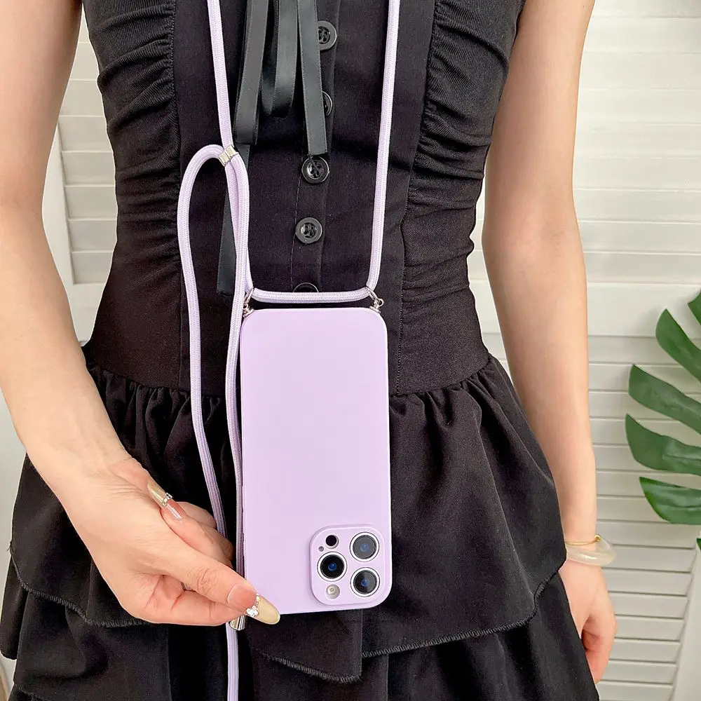 Crossbody-Halsketten-Riemen, weiche Silikonhülle Lanyard-Schnurabdeckung – Bild 4