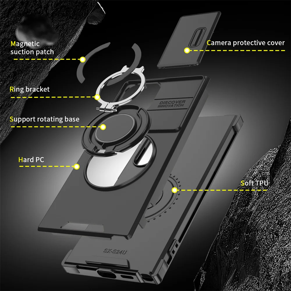 Magnetische Ringständer-Handyhülle Cover – Bild 5