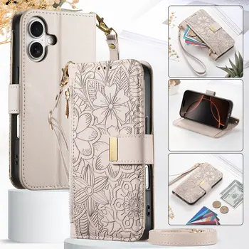 Galaxy A55: Crossbody-Lederhandtasche