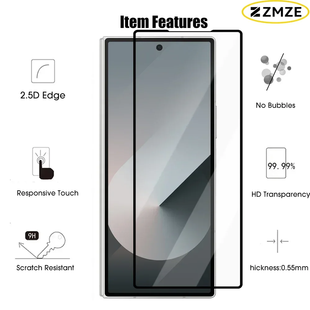 9H Gehärtetes Glas Fold6 Displayschutz Äußere Schutzabdeckung Glas ﻿ – Bild 2