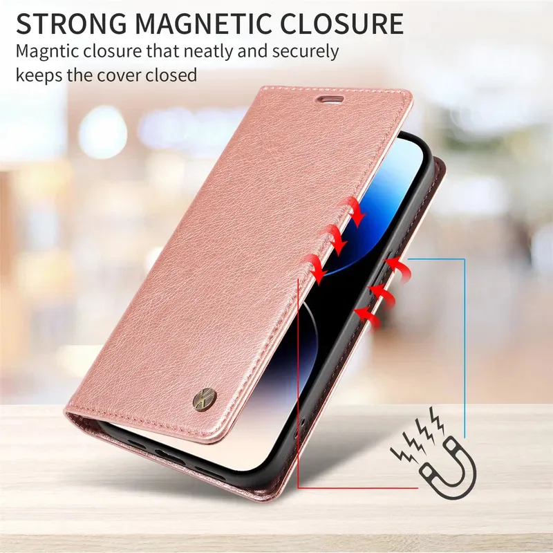 Luxus-Leder-Brieftaschen-Handyhülle 13T ACE 3V 5 Pro, magnetische Flip-Standhülle CE4 Lite Taschen – Bild 3