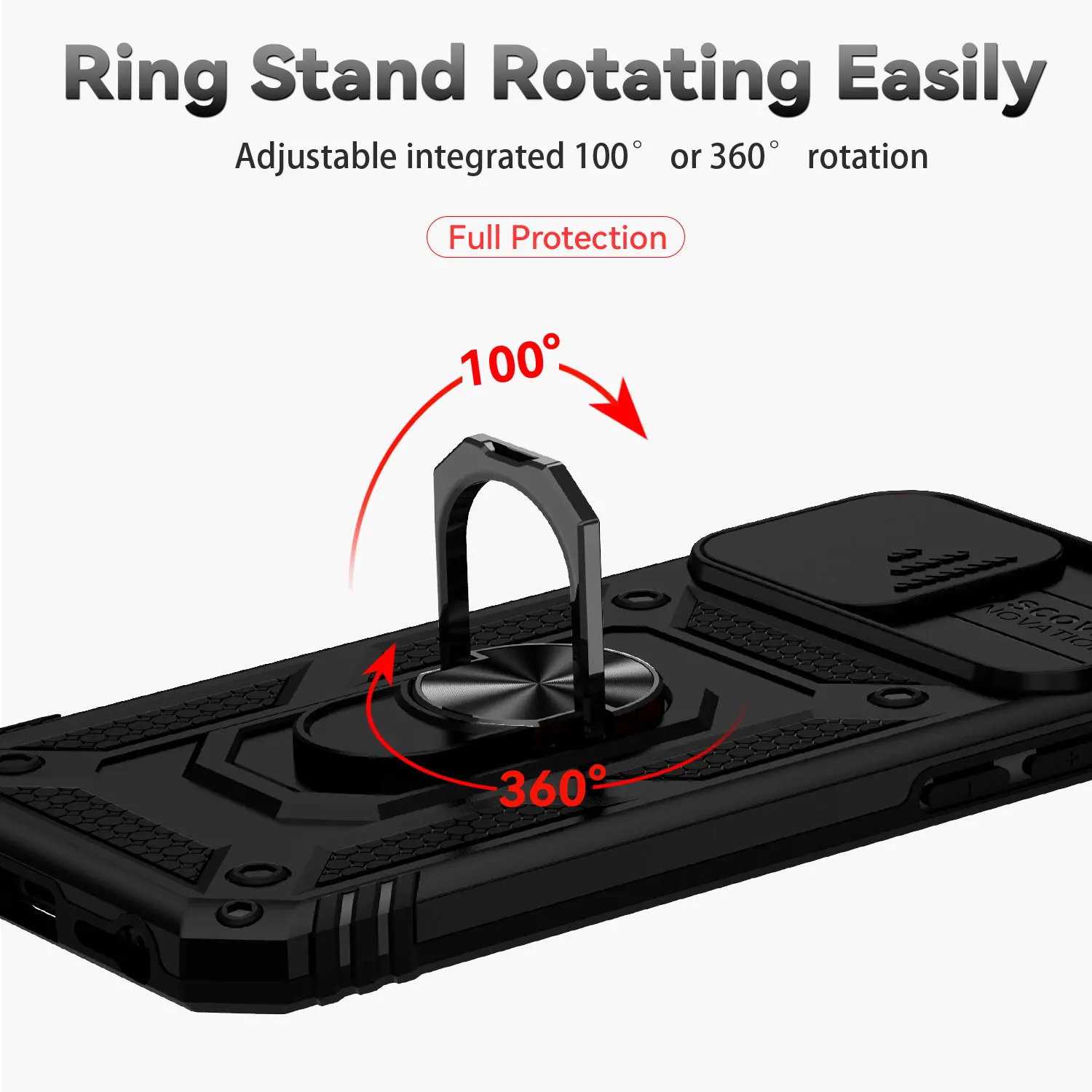 Abdeckung 2022 2023 Fundas Coque Slide Objektiv Magnet Ring Halter Zurück Fall – Bild 6