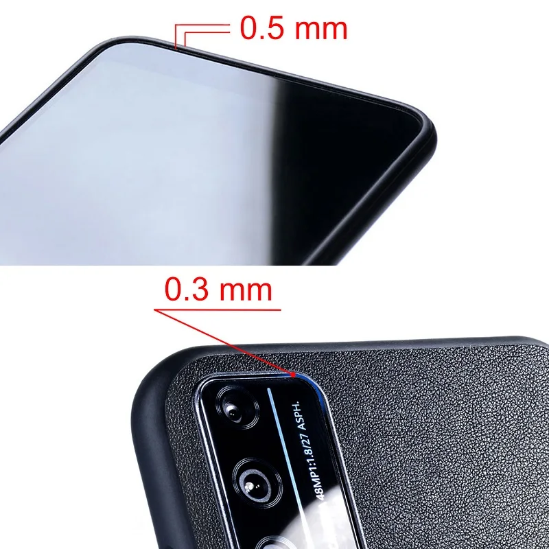 Hülle Fold6 5G Funda Bambus-Holzmuster Leder-Handyhülle Case – Bild 6