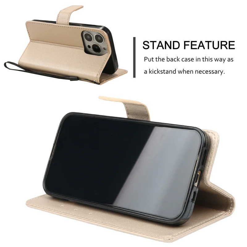Brieftasche Flip Ledertasche 2020 6 7 8 Plus Kartensteckplatz Telefonbuchcover – Bild 5