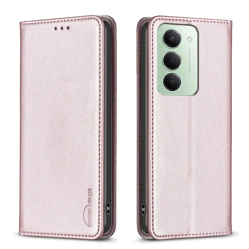 Luxus Leder Flip Telefon Fall Lite 5G NE Magnetische Abdeckung Einfarbig Brieftasche Taschen – Bild 2