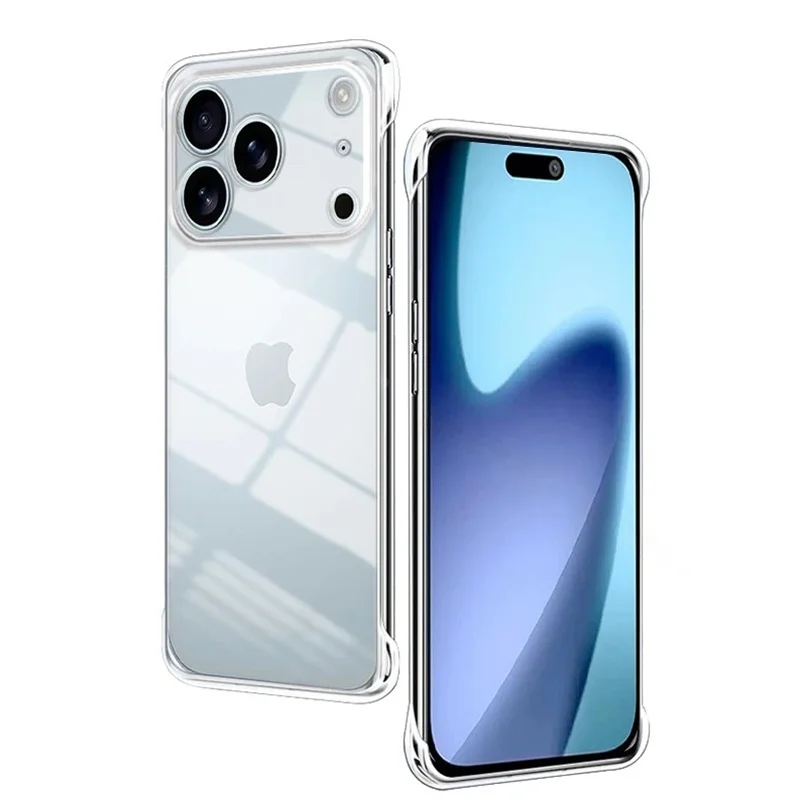 Rahmenlose, schlanke, klare, transparente Kunststoff-Hart-PC-Telefonhülle, Luftabdeckung – Bild 4