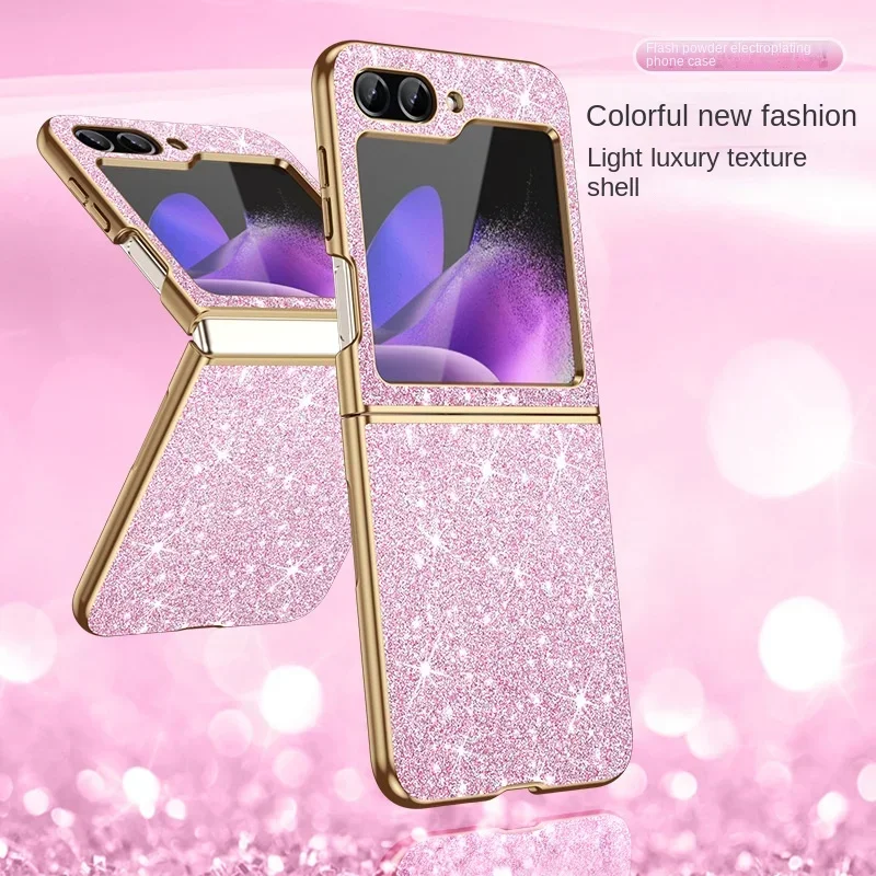 Überzug Bling Glitter Handyhülle 6 5 4 Flip6 Flip5 Flip7 5G Hartplastik Schutzhülle – Bild 5