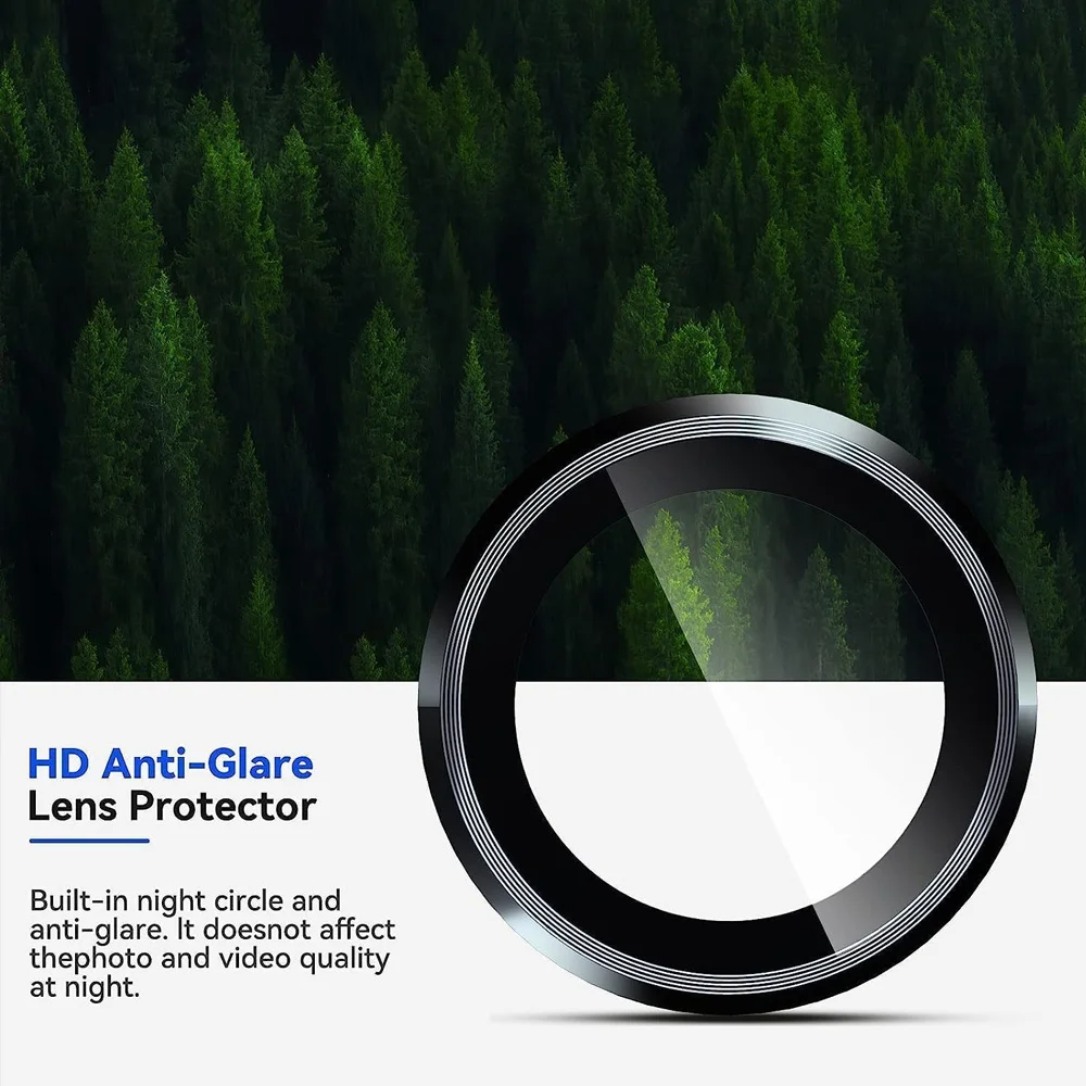 Kameraobjektivschutz mit Aluminiumringen 9H HD gehärtetes Glas Pro + – Bild 6