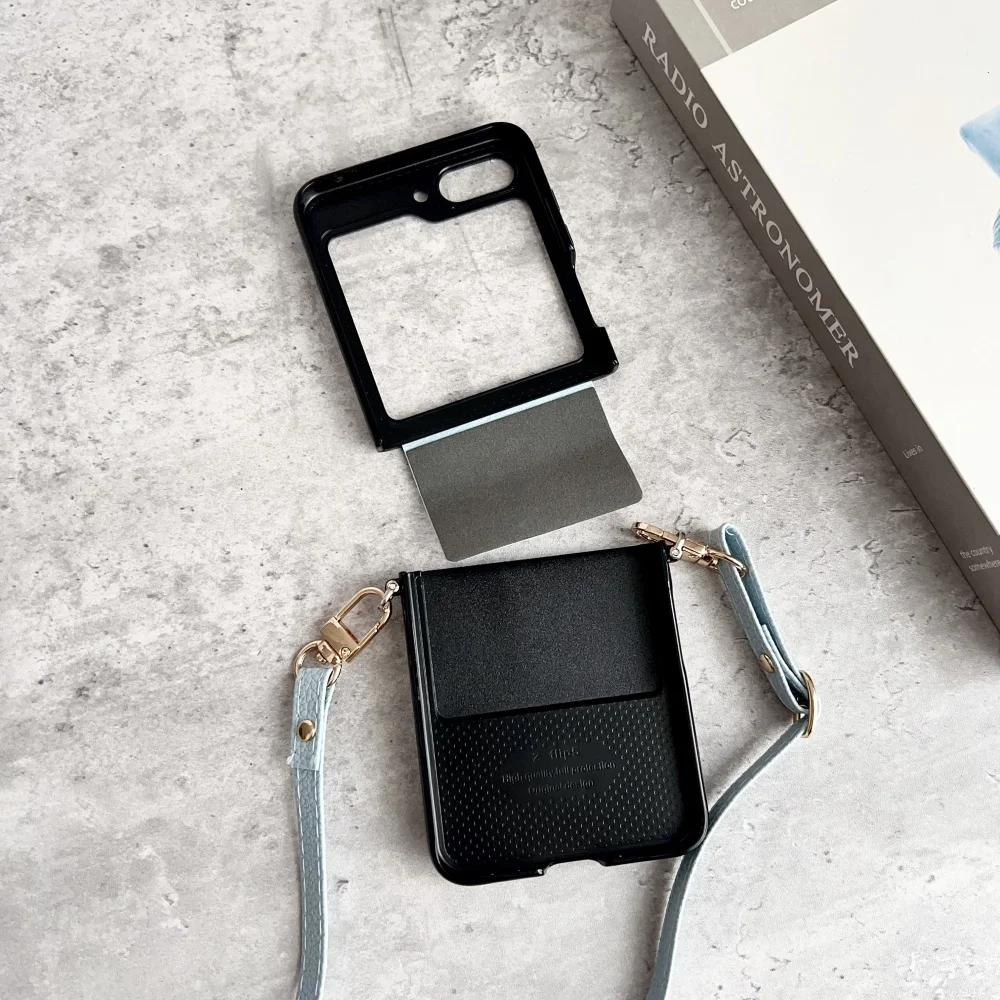 Mode 3D Grid Muster PU Leder Telefon Fall Flip6 7FE Crossbody Lange Lanyard Abdeckung – Bild 6