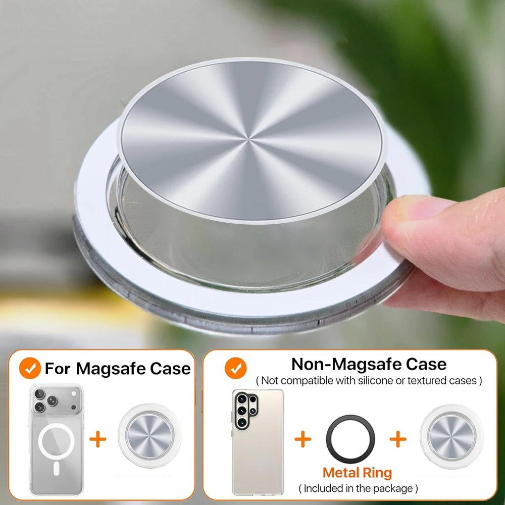 Magnetischer, faltbarer Handygriff-Halter mit Ringständer für iPhone 17, 16, 15, 14, 13 – N52 Magnet-Fingerhalterung – Bild 3