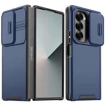 Galaxy Z Fold6: Luxuriöse Schutzhülle mit Kamera-Schutz Fold6 Fold5 Stoßfeste Panzerhülle