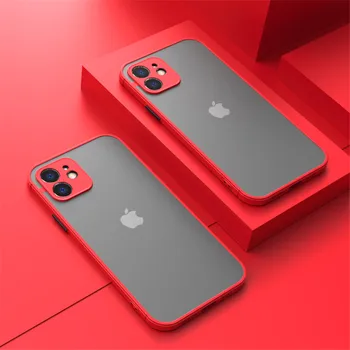 iPhone 12 mini: Stoßfeste Rüstung Matte Hülle Luxus Silikon Bumper Clear Hard PC Cover Capa