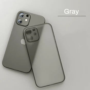 iPhone 12 Pro: Neue 0,2 mm ultradünne matte PP-Hülle klare harte PC-Abdeckungshüllen