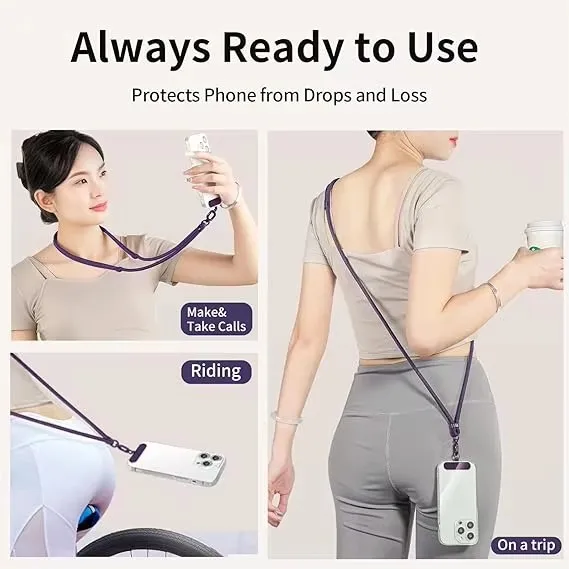 Universell Verstellbares Handy-Umhängeband Halskette mit Clip Langlebiges und Robustes Anti-Verlust-Handyband – Bild 4