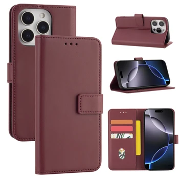 iPhone SE (2020/2022): Flip Wallet Schutzhülle Handyhülle Einfach und Stilvoll mit Kartenfach Kunstleder Schutzcover