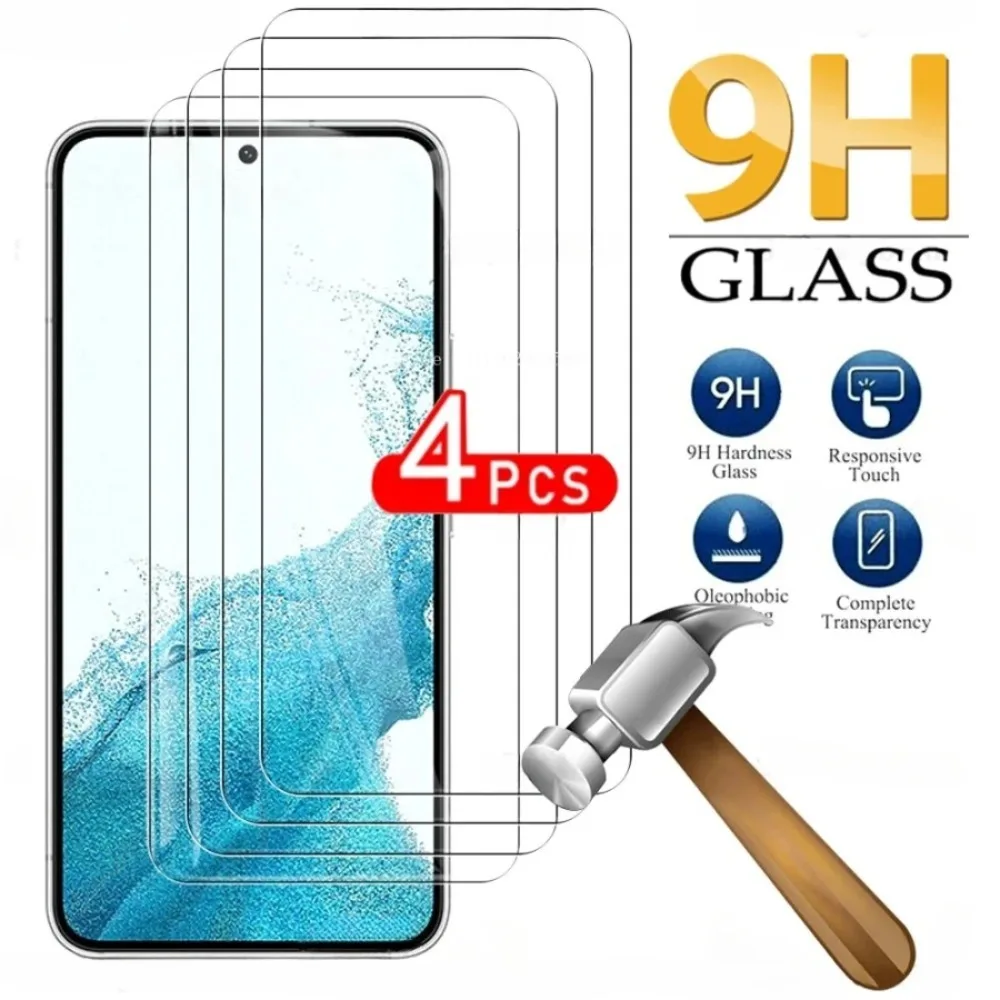 Galaxy S22: 4 stücke Volle Abdeckung Gehärtetem Glas Screen Protector Glas sansung Schutz Film