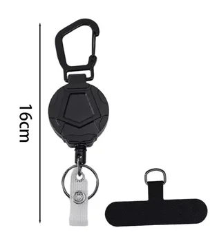 Einziehbarer Diebstahlschutz-Handyhalter mit Trageband und Gürtelclip für Outdoor-Reisen