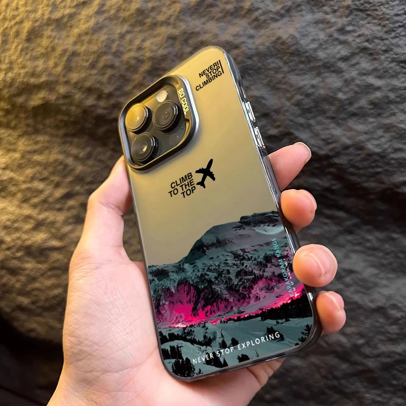 Mountain Peak Flugzeug-Handyhülle Shockproof Sunset IMD Cover – Bild 6
