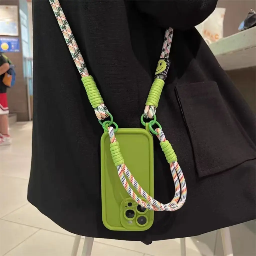 Umhängetasche mit Lanyard-Halskette, Silikonhülle, Handschlaufenabdeckung – Bild 5