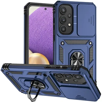 Galaxy A35: Hülle mit Ringhalter und Linsenschutz