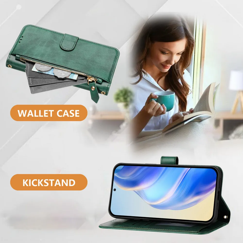 Flip Case Reißverschluss-Lederhülle Luxus-Cover 13T 13S 15R 15T Funda – Bild 2
