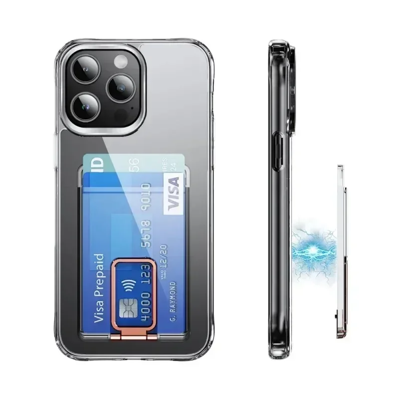 Starke magnetische Magsafe-Kartenhalter-Geldbörse für iPhone 16 15 14 13 12 Samsung S25 S23 S24 Ultra – Bild 4