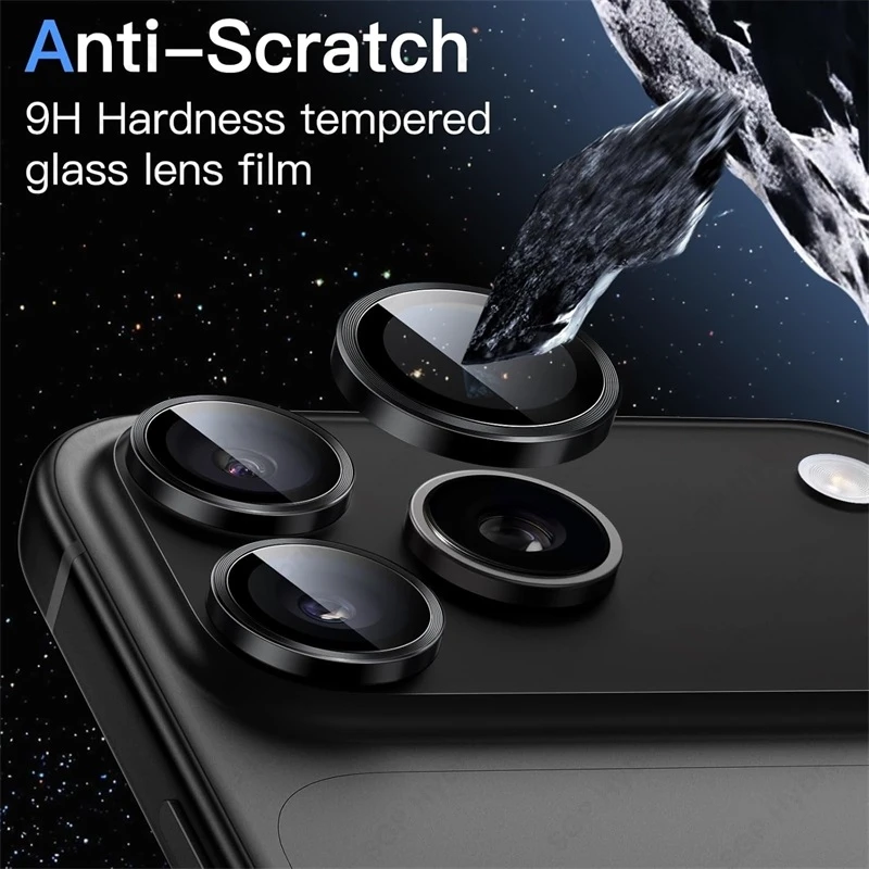i17 Pro Max Metallring Kameraglas Legierung Objektivfolie i Phone Air iFone iHone 17Pro 17ProMax – Bild 3