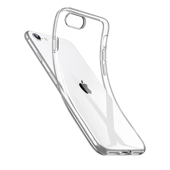 iPhone SE (2020/2022): Hochwertige klare Silikon weiche Hülle universal ultra dünne Rückseite Hülle für iphone