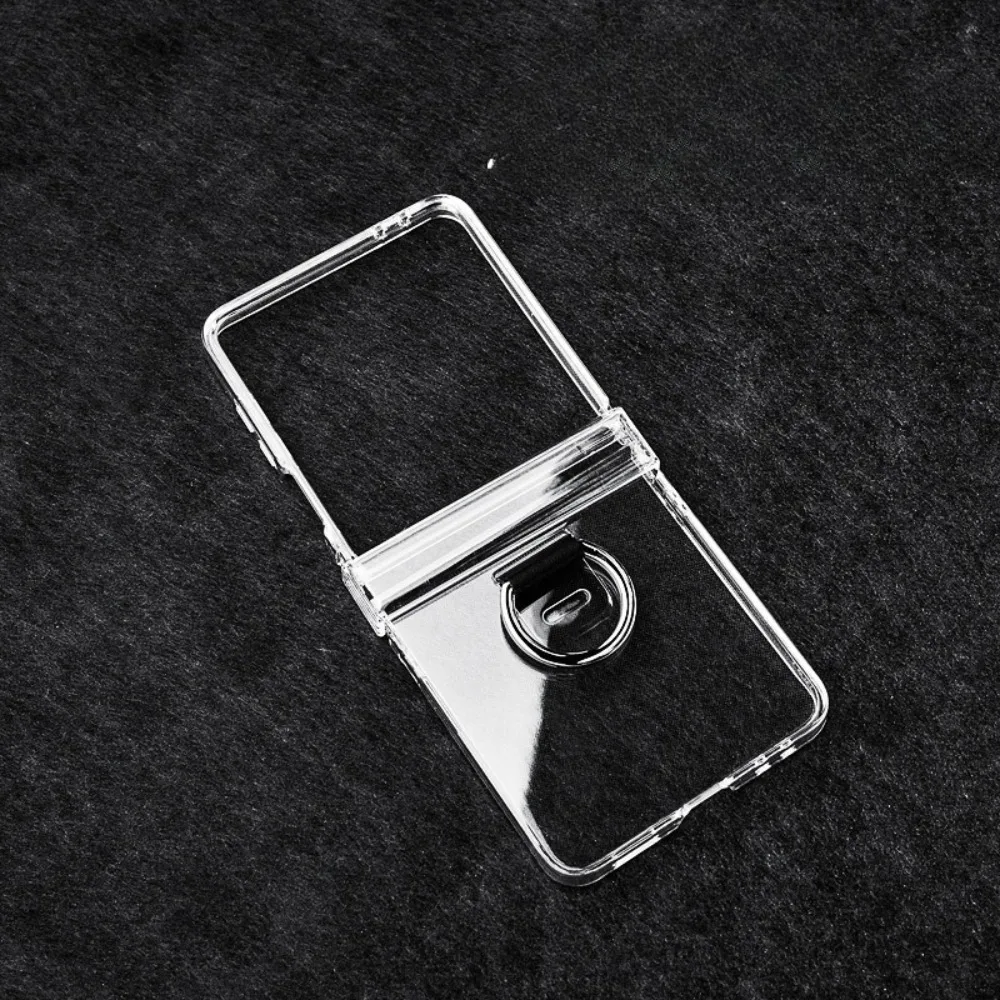 Transparente Handyhülle Flip7 Flip6 Flip5 mit Ringschutz und klarem, schlankem Hartcover – Bild 2